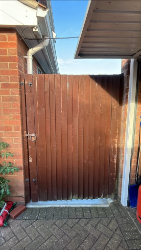 Bespoke Timber Garden Gate Installation Harlington Bedfordshire 01 Medium